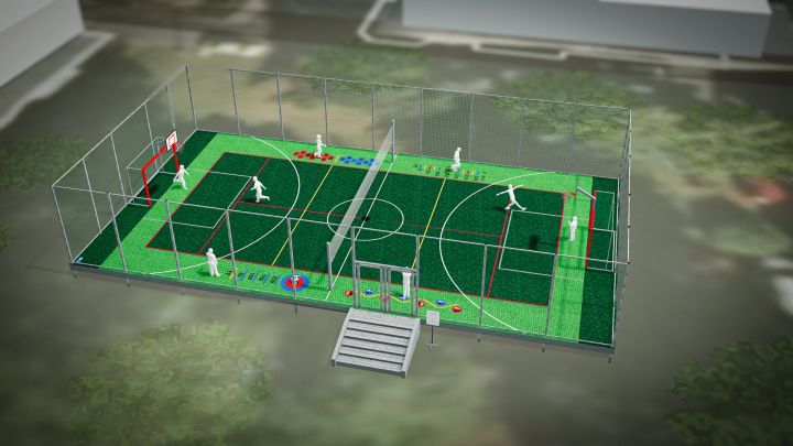 vizualizace hřiště