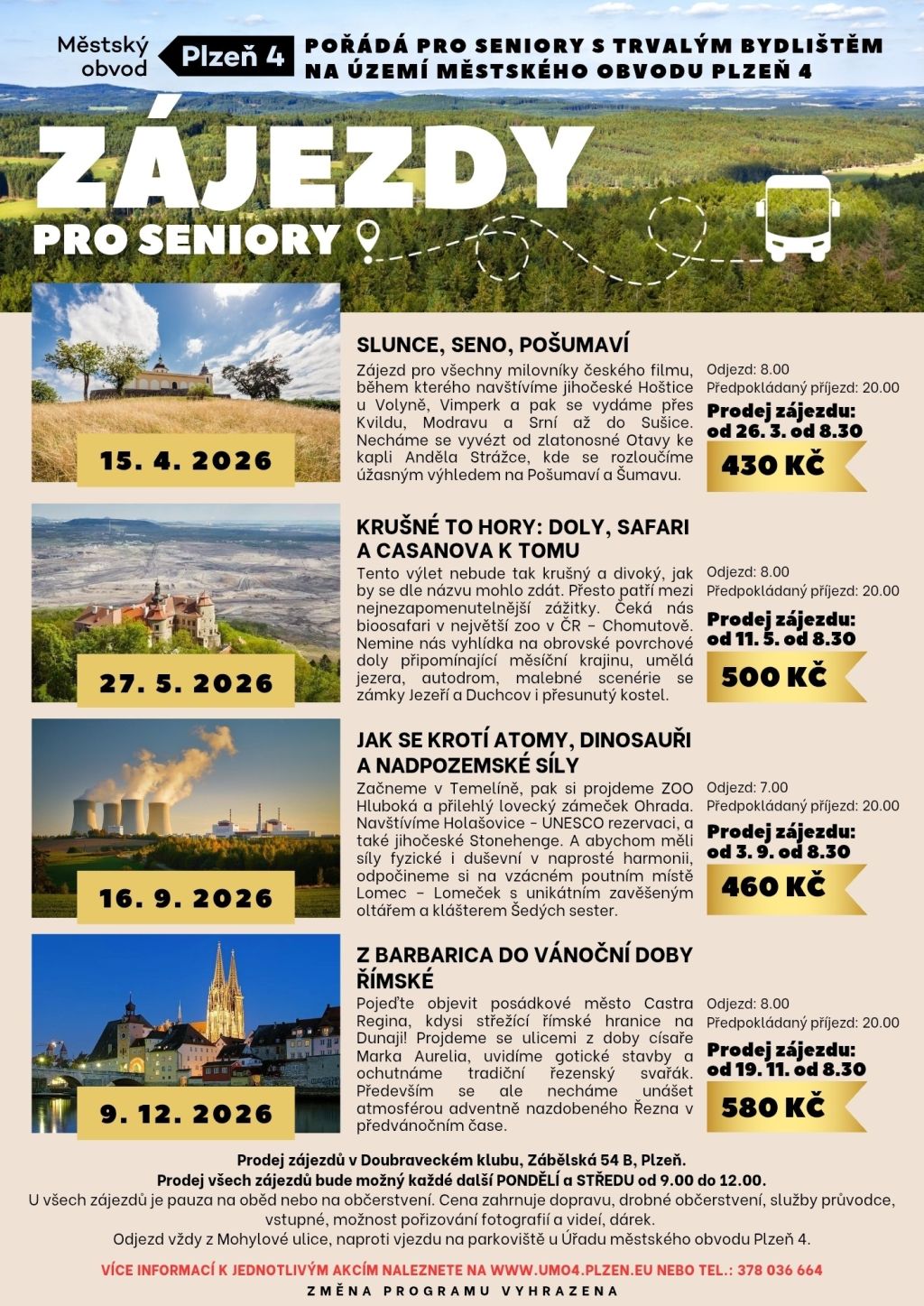 Zájezdy pro&nbsp;seniory 2026_